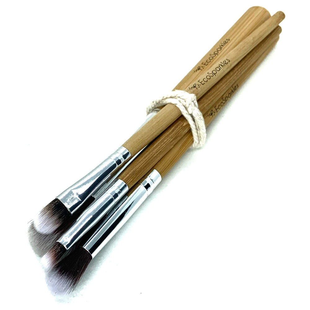 Glitter brush set in bamboo